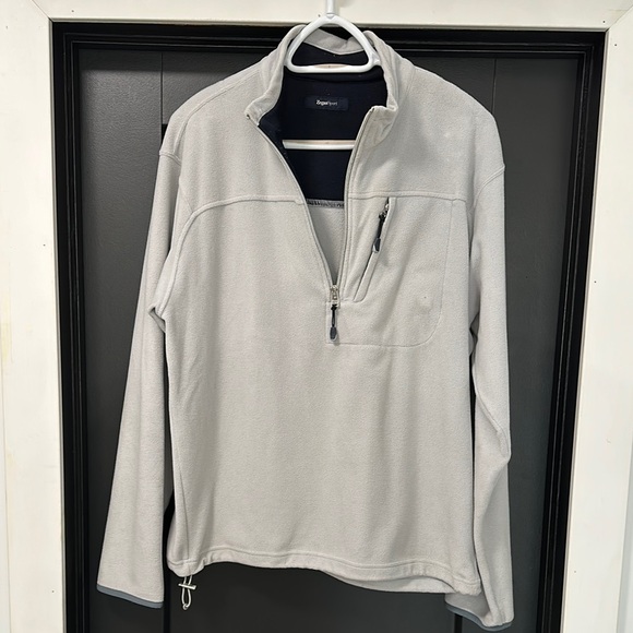 Zegna Men's Gray Quarter-Zip Sweater - Picture 1 of 4